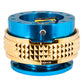 NRG Quick Release Kit - Pyramid Edition - Blue Body / Chrome Gold Pyramid Ring