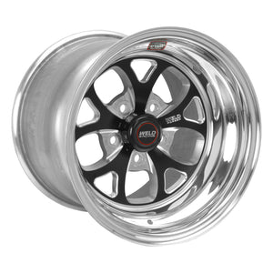 Weld S76 15x9.33 / 5x4.75 BP / 3.5in. BS Black Wheel (Low Pad) - Non-Beadlock