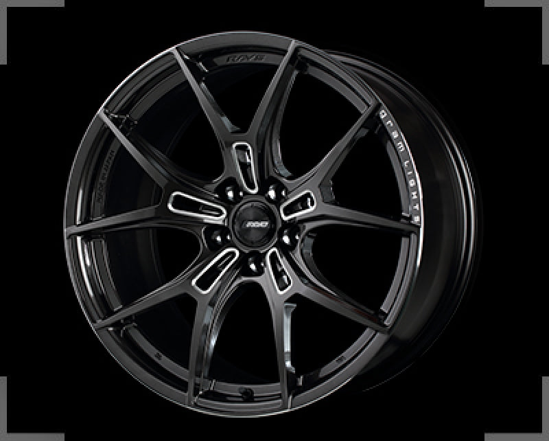 Gram Lights 57FXZ 19x9.5 +38 5-114.3 Super Dark Gunmetal & Machining Rim Edge DC Wheel