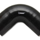 Vibrant 4 Ply Reinforced Silicone Elbow Connector - 3.25in I.D. - 90 deg. Elbow (BLACK)