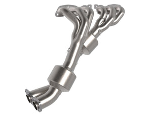 aFe 98-05 Lexus GS300 / 01-05 Lexus IS300 Twisted Steel 304 Stainless Steel Header w/ Cat