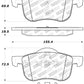 StopTech Performance 01-09 Volvo S60 / 99-06 S80 / 01-07 V70/V70R Front Brake Pads