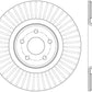 StopTech 14.5+ Ford Focus ST Front Left Slotted Performance Rotor