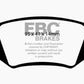 EBC 08-09 Mercedes-Benz B200 2.0 Greenstuff Rear Brake Pads