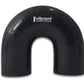 Vibrant 4 Ply Reinforced Silicone Elbow Connector - 1.75in ID x 5.50in Leg 180 Deg Elbow (BLACK)