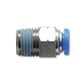 Vibrant Male Straight Pneumatic Vacuum Fitting 1/8in NPT Thread for use with 3/8in 9.5mm OD tubing