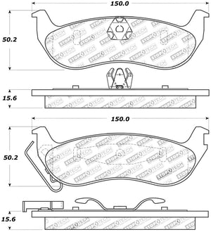 StopTech Sport Brake Pads w/Shims and Hardware - Front