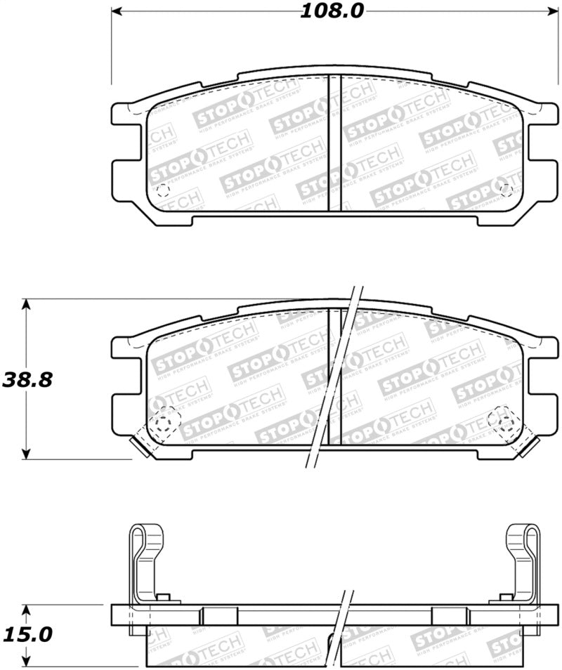 StopTech Street Brake Pads