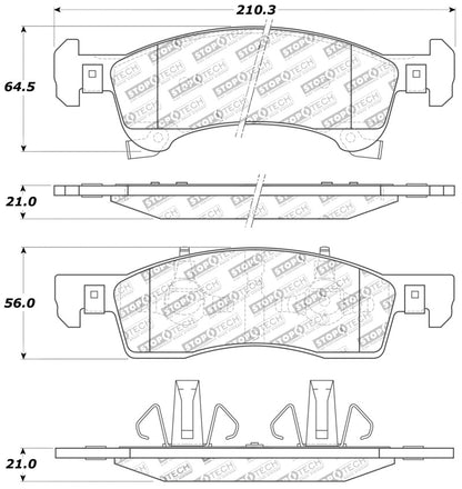 StopTech Sport Brake Pads w/Shims and Hardware - Front/Rear