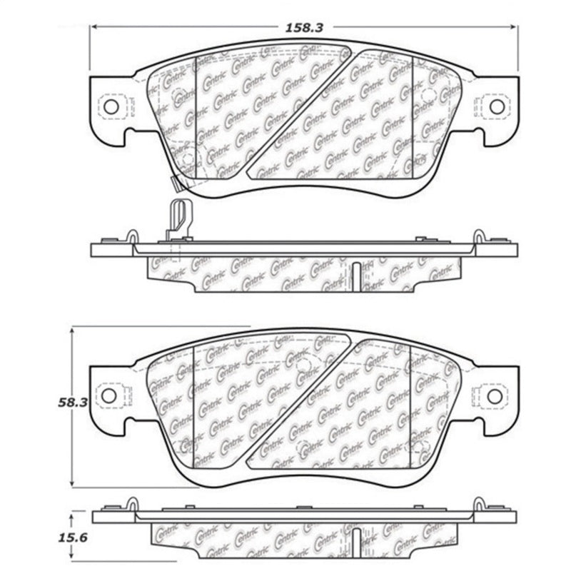 StopTech Street Touring 07-08 Infiniti G35 2WD Sedan Front Brake Pads