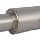 Vibrant Titanium Muffler w/Straight Cut Natural Tip 2.5in. Inlet / 2.5in. Outlet