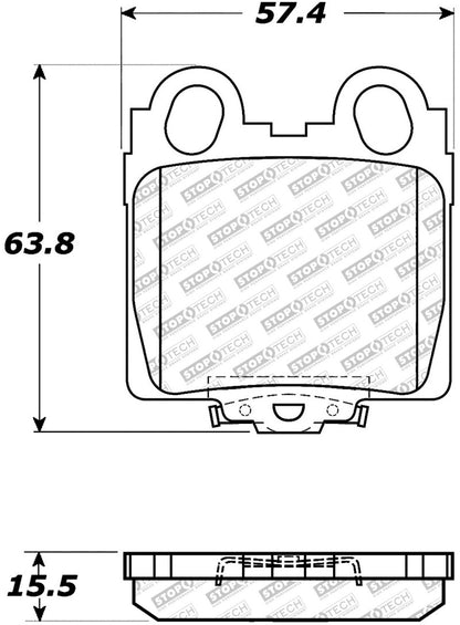 StopTech Street Select Brake Pads - Front/Rear