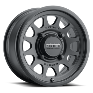 Method MR414 Bead Grip 15x7 / 4+3/13mm Offset / 4x136 / 106mm CB Matte Black Wheel