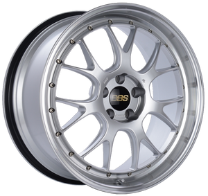 BBS LM-R 20x9.5 5x114.3 ET40 CB66 Diamond Silver Center Diamond Cut Lip Wheel