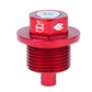 NRG Magnetic Oil Drain Plug M20X1.5 Subaru - Red