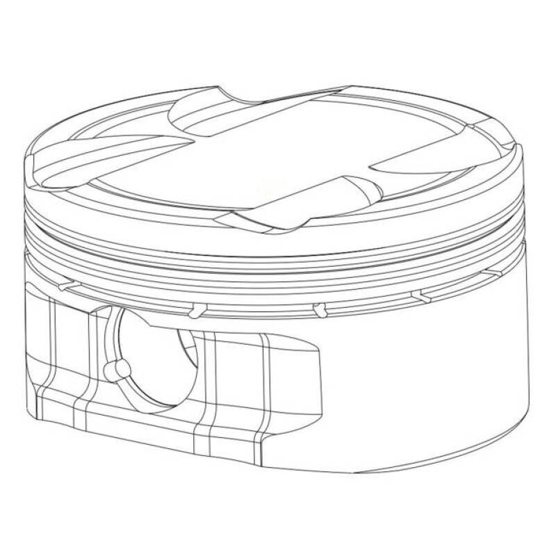 CP Piston & Rings for Toyota 1JZGTE/2JZGTE-Bore (86.5mm)-Size (+0.5mm)-CR (9.0/10.0) - SINGLE PISTON