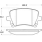 StopTech Street Touring 06-09 Audi A3 / 05-09 Audi A4/A6 / 08-09 Audi TT