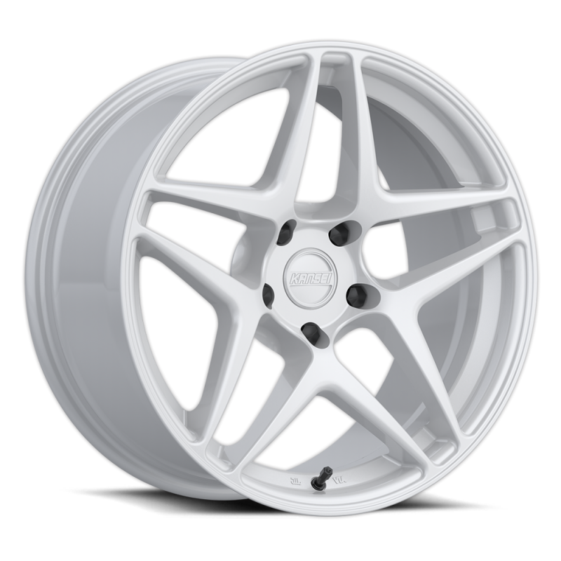 Kansei K15W Astro 18x9in / 5x100 BP / 22mm Offset / 73.1mm Bore - Gloss White Wheel