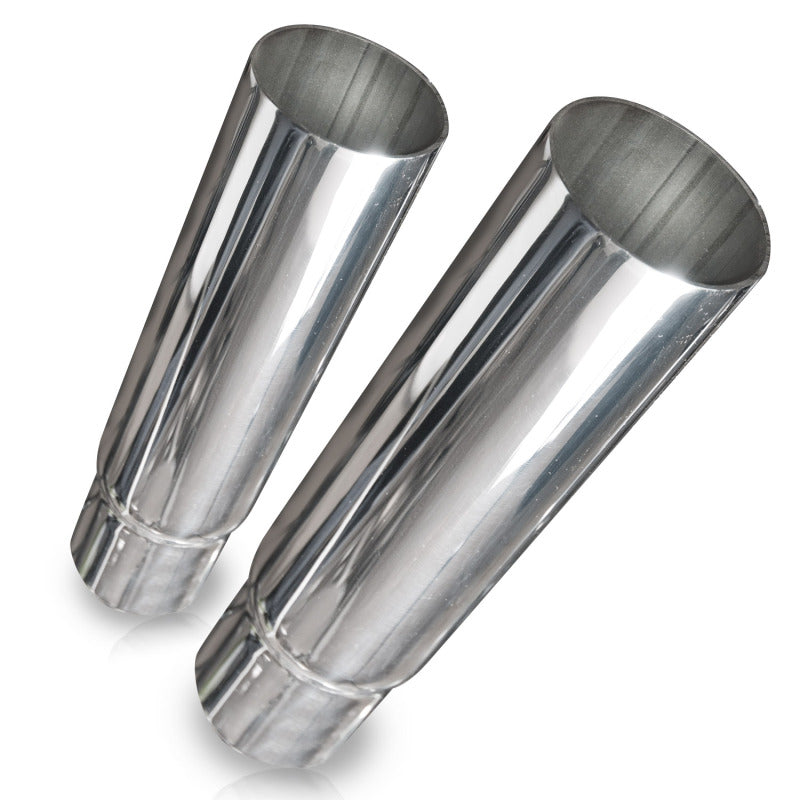 Stainless Works Straight Cut Exhaust Tips-2 1/2in ID Inlet 2 1/2in body