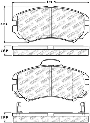 StopTech Street Select Brake Pads - Front