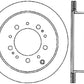 StopTech 98-07 Toyota Land Cruiser Rear Left Slotted Sport Cryo Brake Rotor