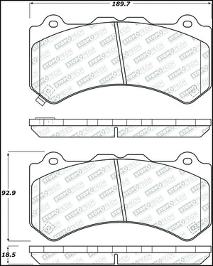 StopTech Street Select Brake Pads - Front