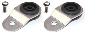 Torque Solution Radiator Mount Combo with Inserts (Silver) : Mitsubishi Evolution 7/8/9