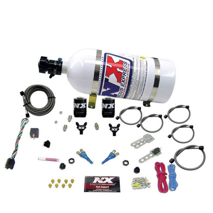 Nitrous Express Ford EFI Dual Nozzle Nitrous Kit (100-300HP) w/10lb Bottle