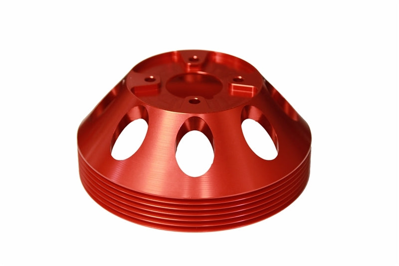 Torque Solution Lightweight Water Pump Pulley (Red): Hyundai Genesis Coupe 3.8 2010+