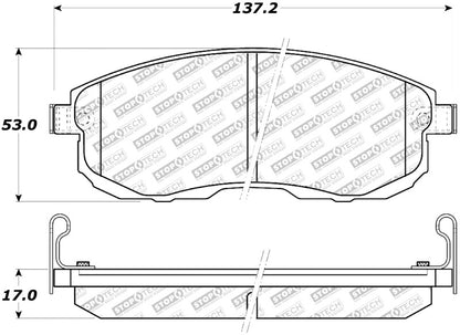 StopTech Street Select Brake Pads - Rear